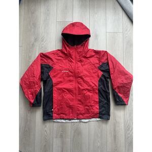 Columbia zip up rain jacket black red sz XL men’s